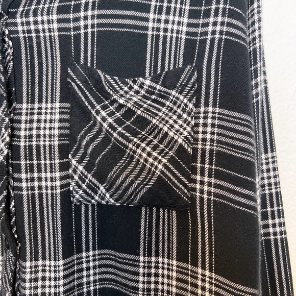 Rails Hunter Plaid Button Up Black Sky Ivory Large - Picture 9 of 12
